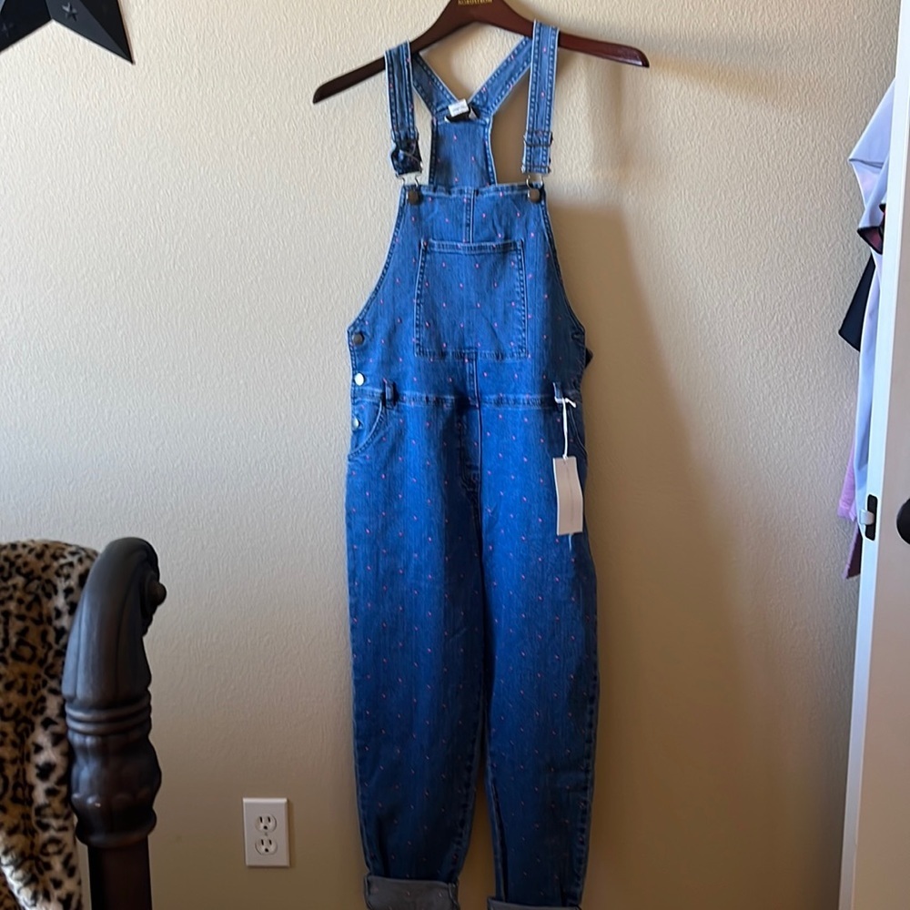 Stella McCartney denim overalls.